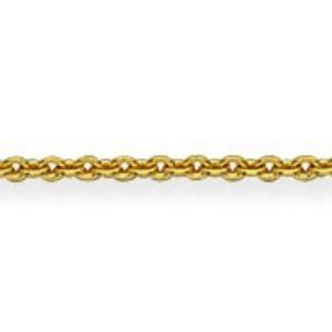 14K Solid Real Gold Kid Cable Chain Necklace